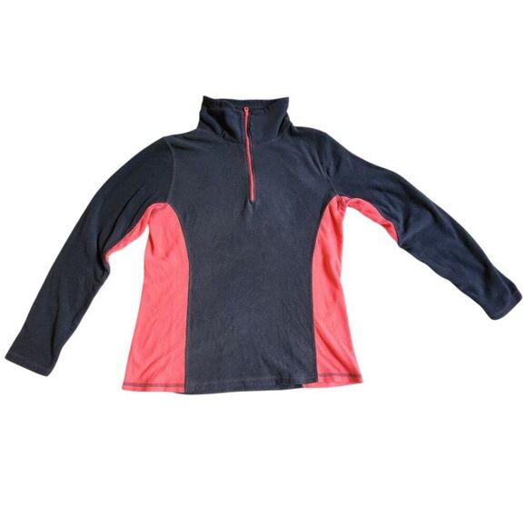 Old Navy Gray Coral Carbon Fleece Half Zip Pullover M - Picture 1 of 10